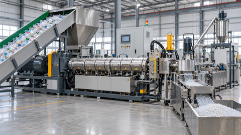 Explore Plastic Flake Pelletizing Machines With Extrusion Technology and Production Details
