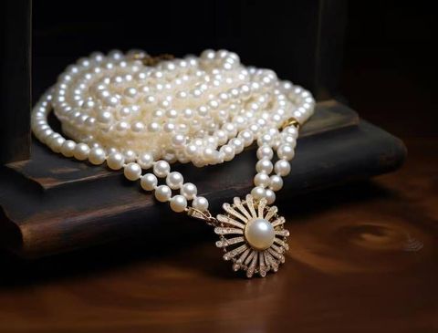 Roselle Pearl Halo Pendant Necklace Guide With Styling Ideas and Jewelry Care Tips